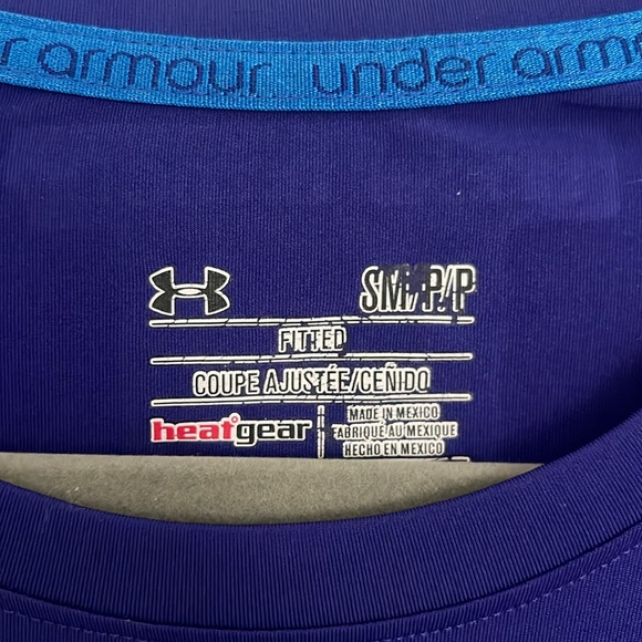 Blue Fitted Under Armour Shirt - Picture 2 of 2